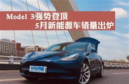  Model 3强势登顶 5月新能源车销量出炉
