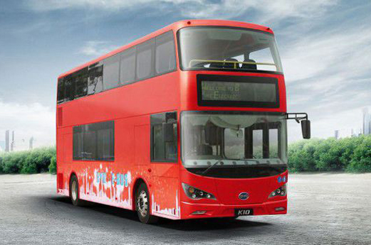 伦敦首辆纯电动双层巴士揭开神秘面纱 4月将上路
