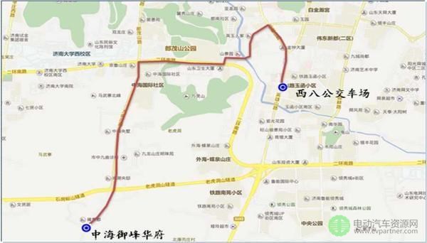 济南首条纯电动公交线路开通，充电桩也正式启用