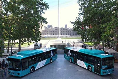 智利首都圣地亚哥迎电动公交时代 中国公司比亚迪提供核心技术