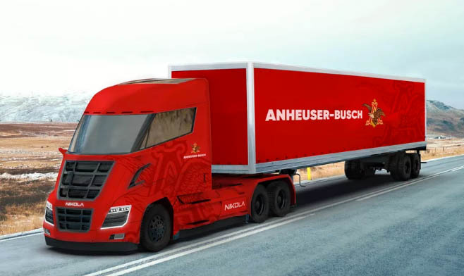 安海斯布希公司订购800辆尼古拉氢电动卡车