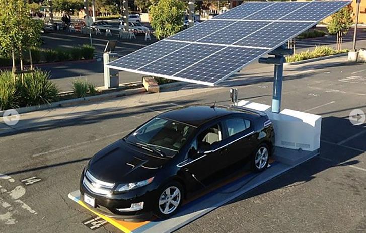 减少碳排放 纽约新增太阳能充电设备