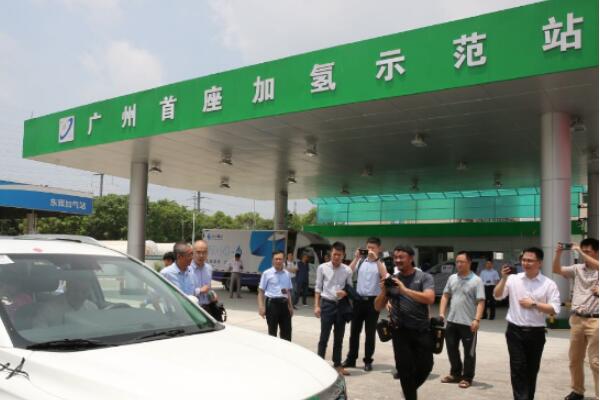 广州市首座加氢示范站5月16日正式投入使用