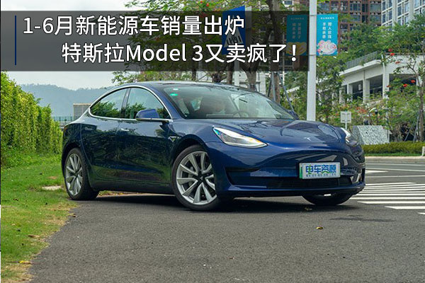 1-6月新能源车销量出炉 特斯拉Model 3又卖疯了！