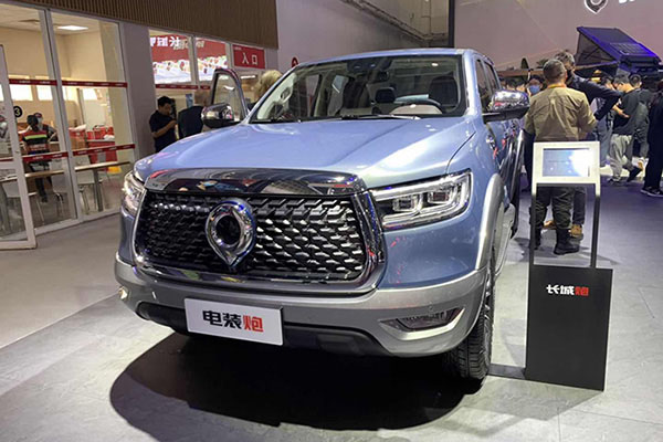 2020北京车展：长城炮乘用车皮卡EV开启预售 售27.98万元起