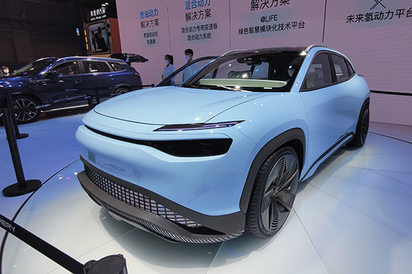 2021上海车展：奇瑞大蚂蚁X概念车首发 续航可达600km