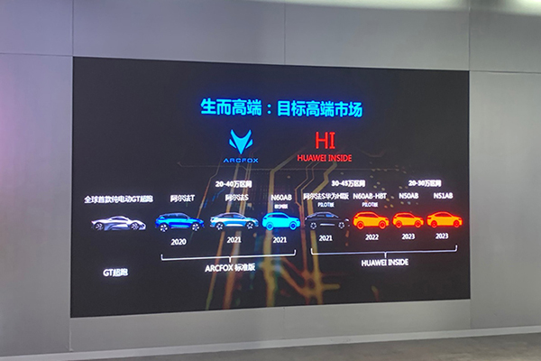 极狐公布未来新车规划 将推出多款全新纯电车型