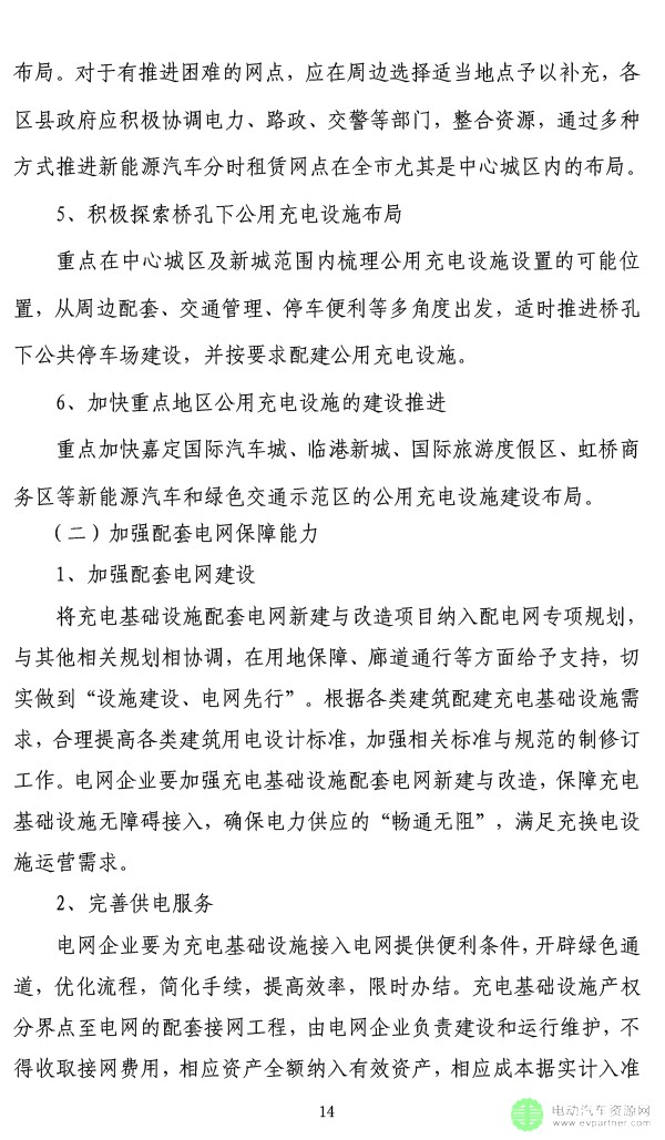 上海市电动汽车充电基础设施专项规划（2016-2020）（征求意见稿）
