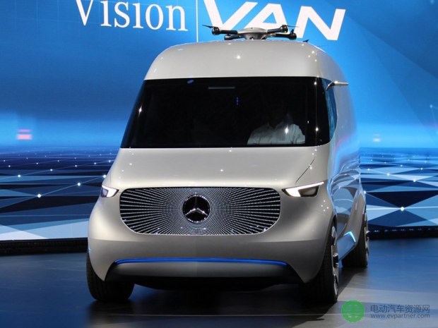 纯电动物流车愿景 奔驰发布Vision Van概念车