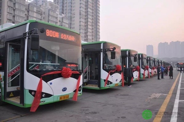 西安投放1100辆纯电动公交车 进入公交电动时代