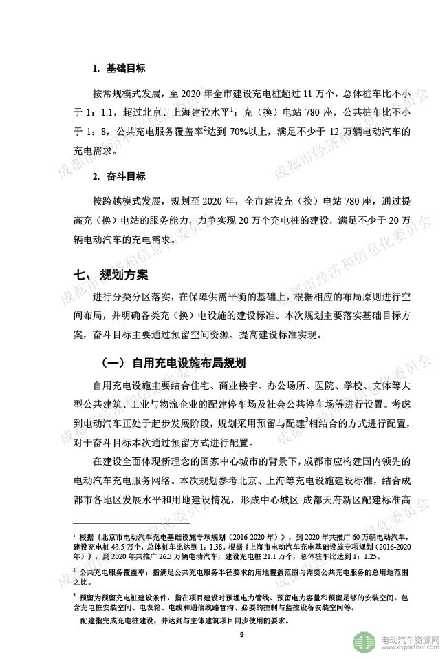 成都出台电动汽车充换电设施建设规划 计划2020年建10.7万余个充电桩