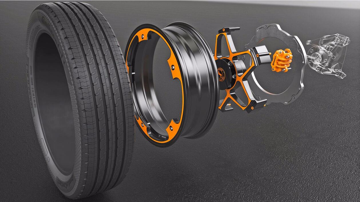 大陆集团公布创新概念车轮设计 专用于电动汽车