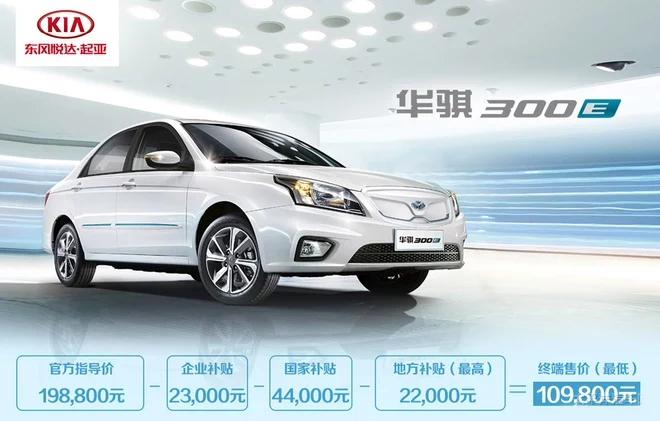 华骐300E正式上市 补贴后最低售10.98万