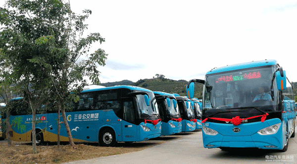 三亚新开3条城际旅游公交线 投运60辆比亚迪C8纯电动客车
