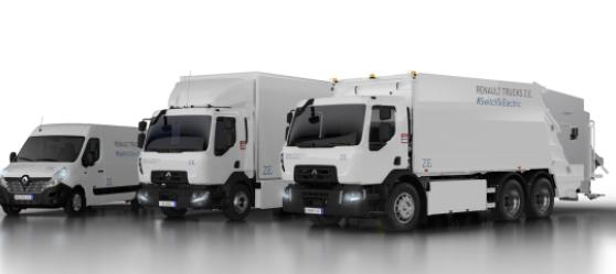 雷诺卡车发布三款第二代纯电动卡车