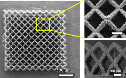 3D打印微晶格电极大幅提升锂电池性能 可制作形状复杂的电池架构