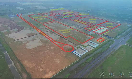 拜腾南京工厂最新进度 年底主体建筑封顶