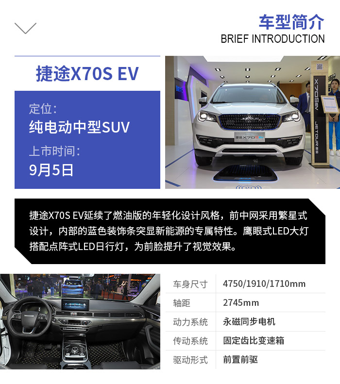 推荐E劲版 捷途X70S EV购车手册
