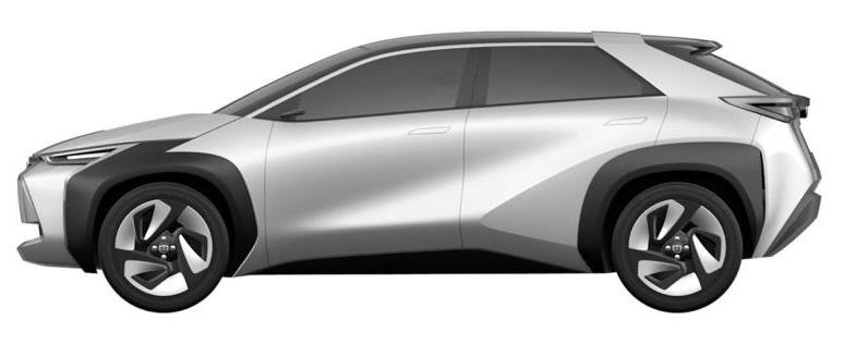 造型个性运动 丰田两款纯电动SUV专利图曝光