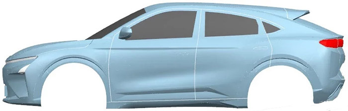 或定位紧凑型SUV 五菱银标轿跑SUV专利图发布