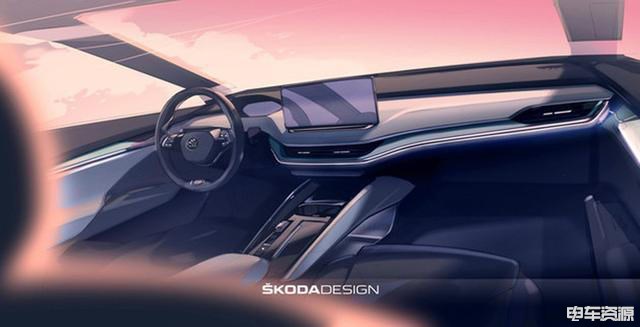 斯柯达纯电动SUV效果图曝光 主打动感与年轻化