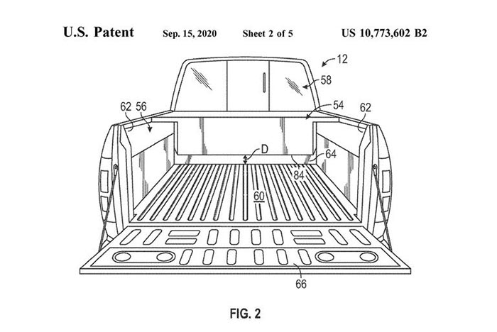 福特为F-150电动皮卡申请专利 在车厢配备可移动增程器