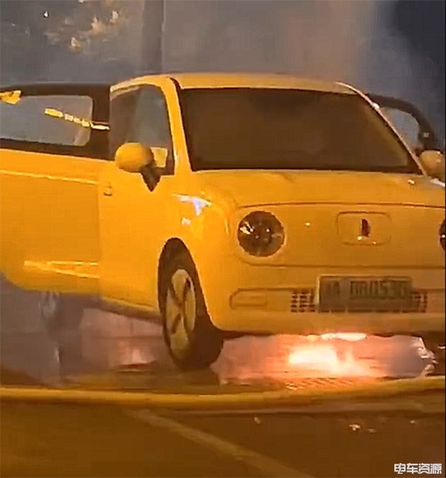 网传欧拉黑猫发生起火自燃 事发时车辆并未充电