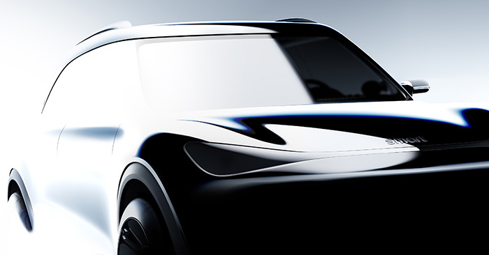 将于2022年正式上市 smart纯电SUV概念车渲染图曝光