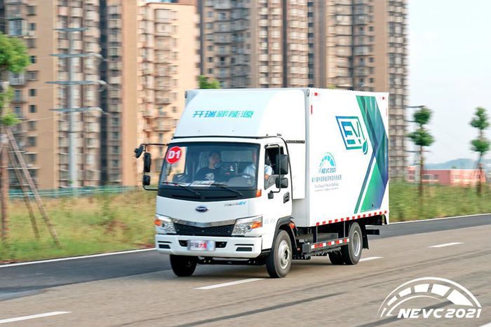 NEVC2021中国第六届新能源物流车挑战赛循环工况赛现场直击