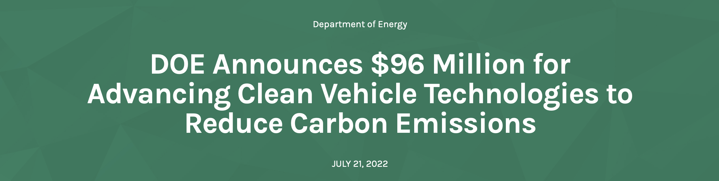 美国能源部扩大全国电动汽车充电网络，拨款0.96亿美元